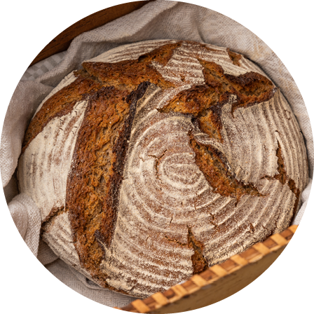 Brot in Holzkiste